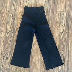 Wide leg knit pants